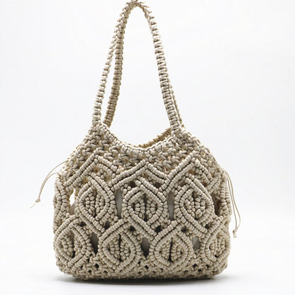 Shengjie Craft New Cotton Thread Shoulder Hand Woven Bag