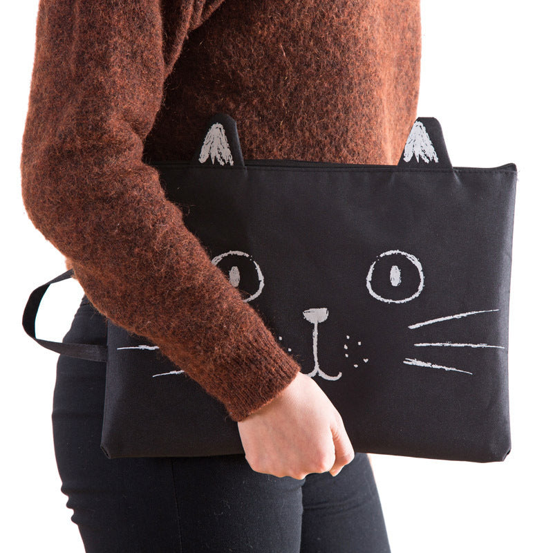 cat canvas tote