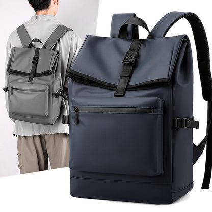 fashion large capacity multi functional backpack male middle school student college student leisure