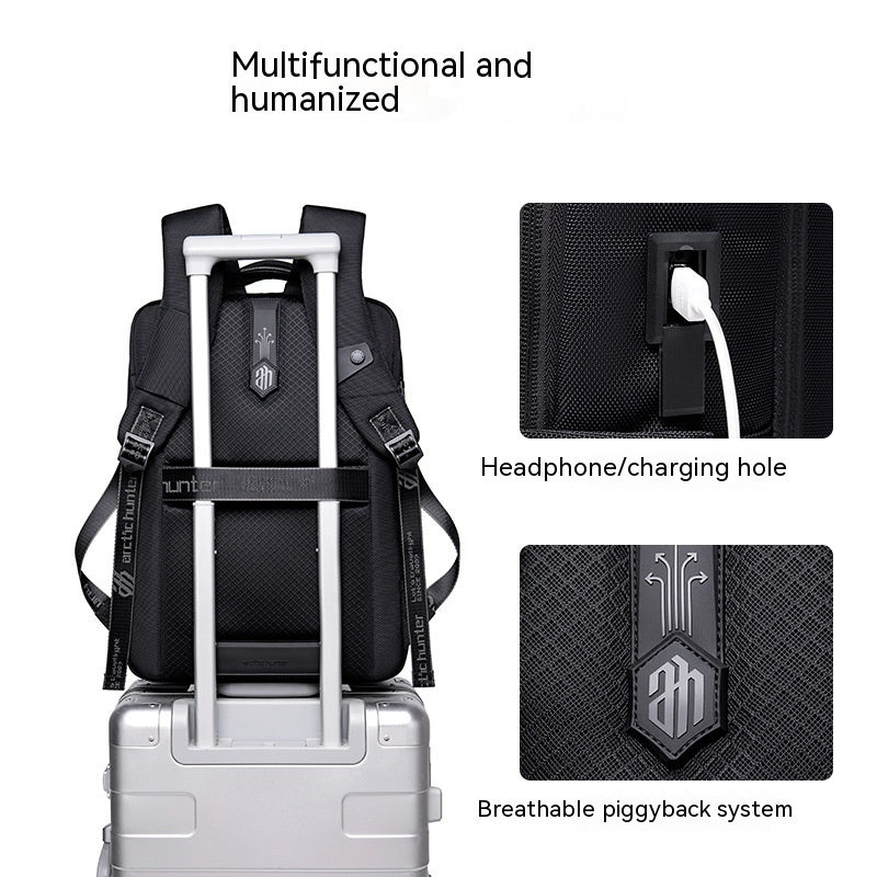 mens large capacity business trip computer backpack