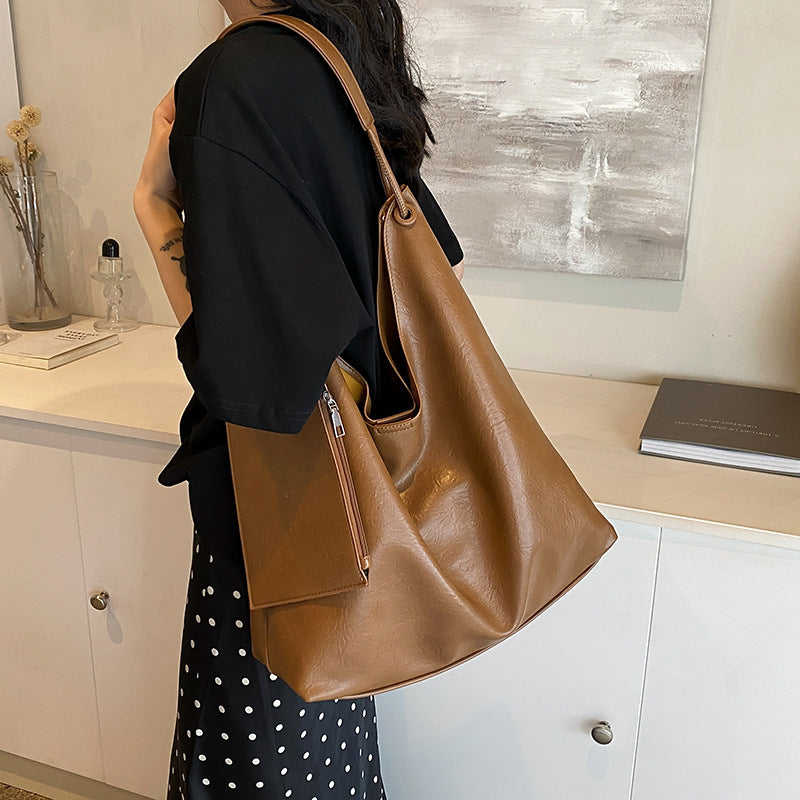 casual retro large capacity all matching western style shoulder bag