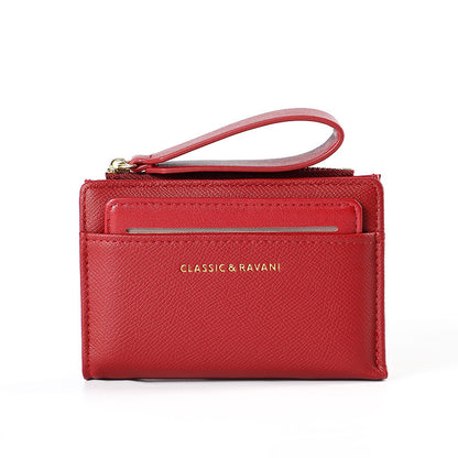 simple elegant solid color wallet for women