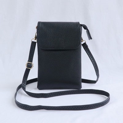 retro mini multi compartment mobile phone shoulder messenger bag