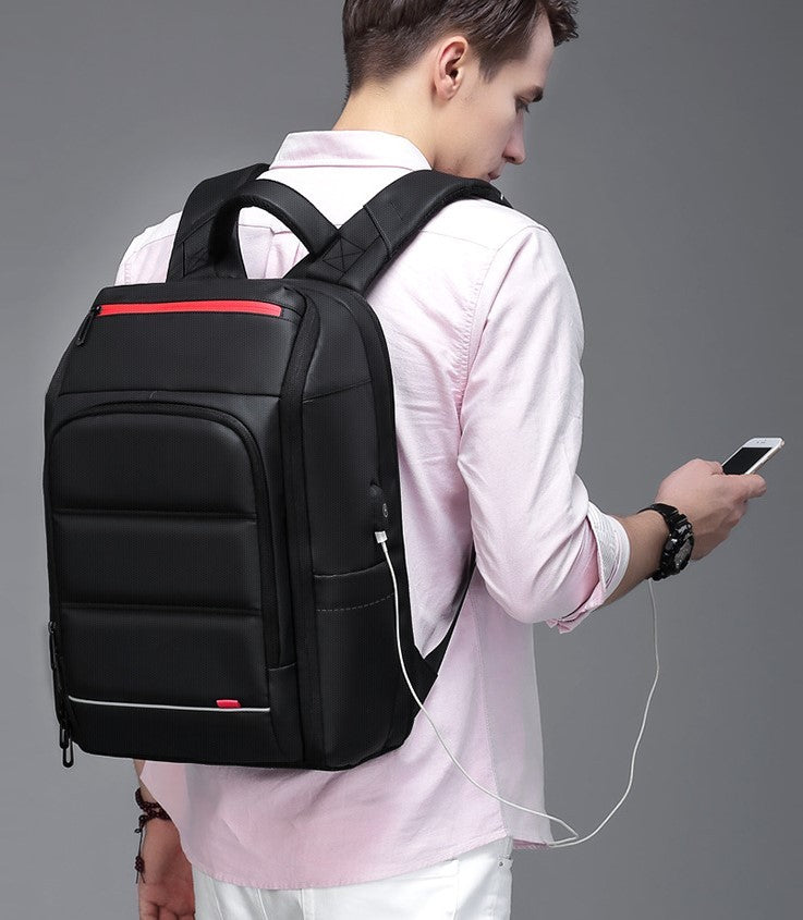 waterproof backpack with multifunctional external usb charge port laptop bag