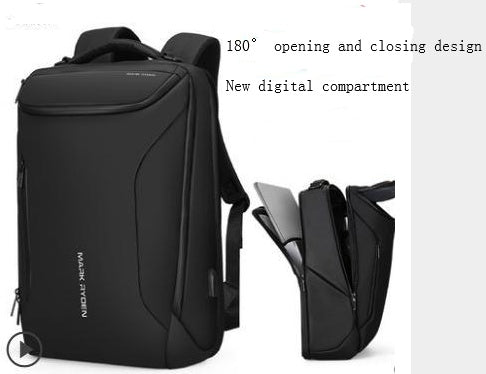 anti thief fashion men backpack multifunctional waterproof laptop bag usb charging travel bag