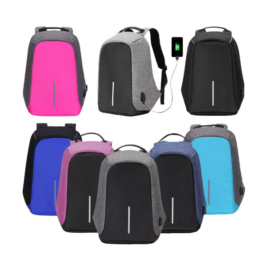 multi functional water resistant usb charging computer notebook backpack bag