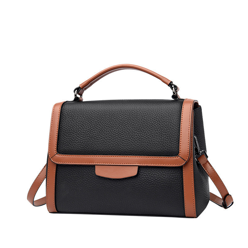 fashionable stylish soft leather textured handbag