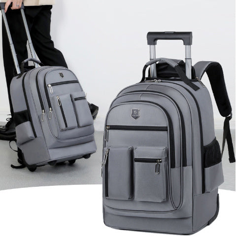 trolley backpack ultra light trolley bag large capacity single directional wheel