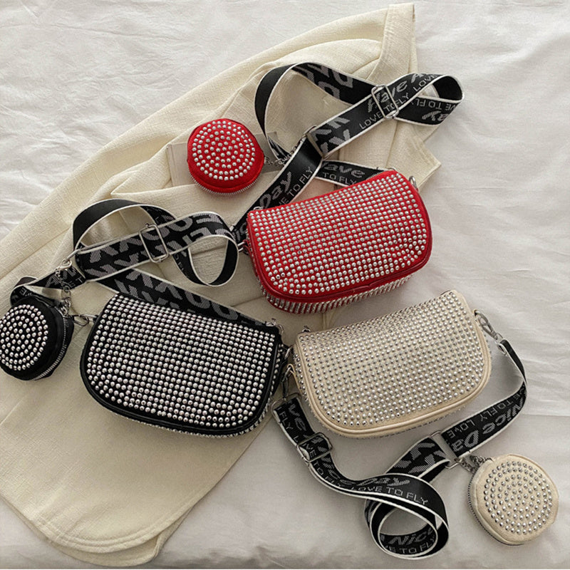 rhinestone shoulder bag with small purse fashion party underarm crossbody bag for women luxury designer bags