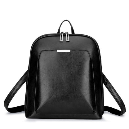 pure color casual fashion student schoolbag