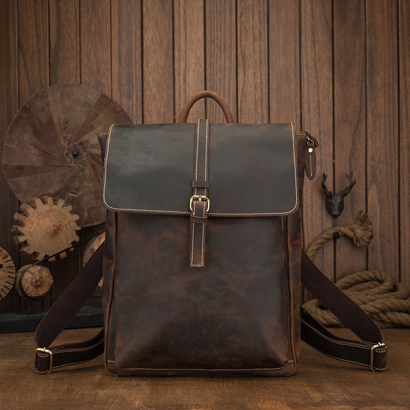 cowhide backpack