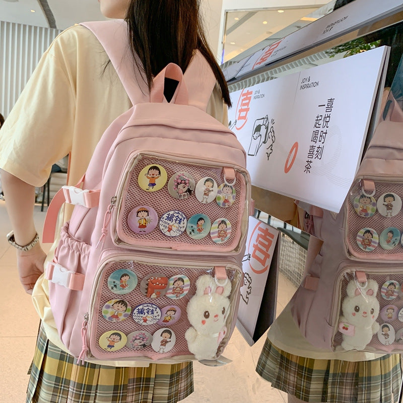 middle school and high school students schoolbag is cute