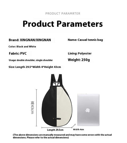 Tennis Shoulder Outdoor Sports Racket Shoulder Crossbody Lightweight Backpack