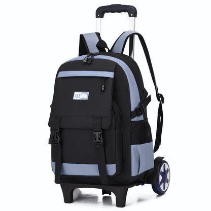 leisure primary school student large capacity pull rod backpack