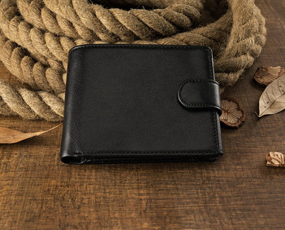 customized cowhide wallet for mens short