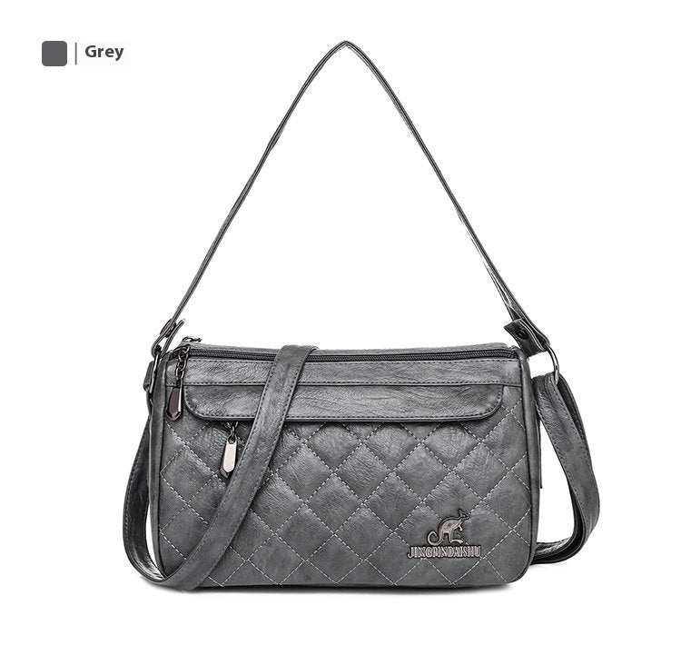 pu soft leather textured crossbody bag