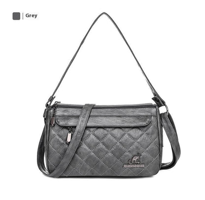 pu soft leather textured crossbody bag