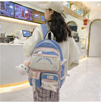 cute junior high school student large capacity backpack