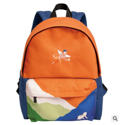 wild leisure hit color backpack student school bag