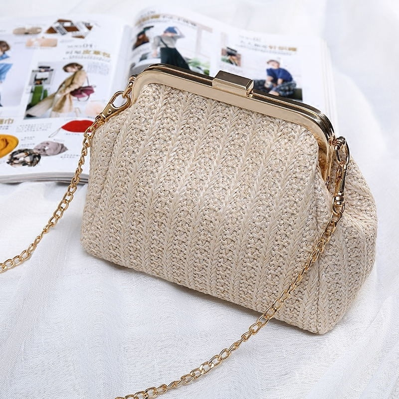 summer fashion trend straw woven bag mini