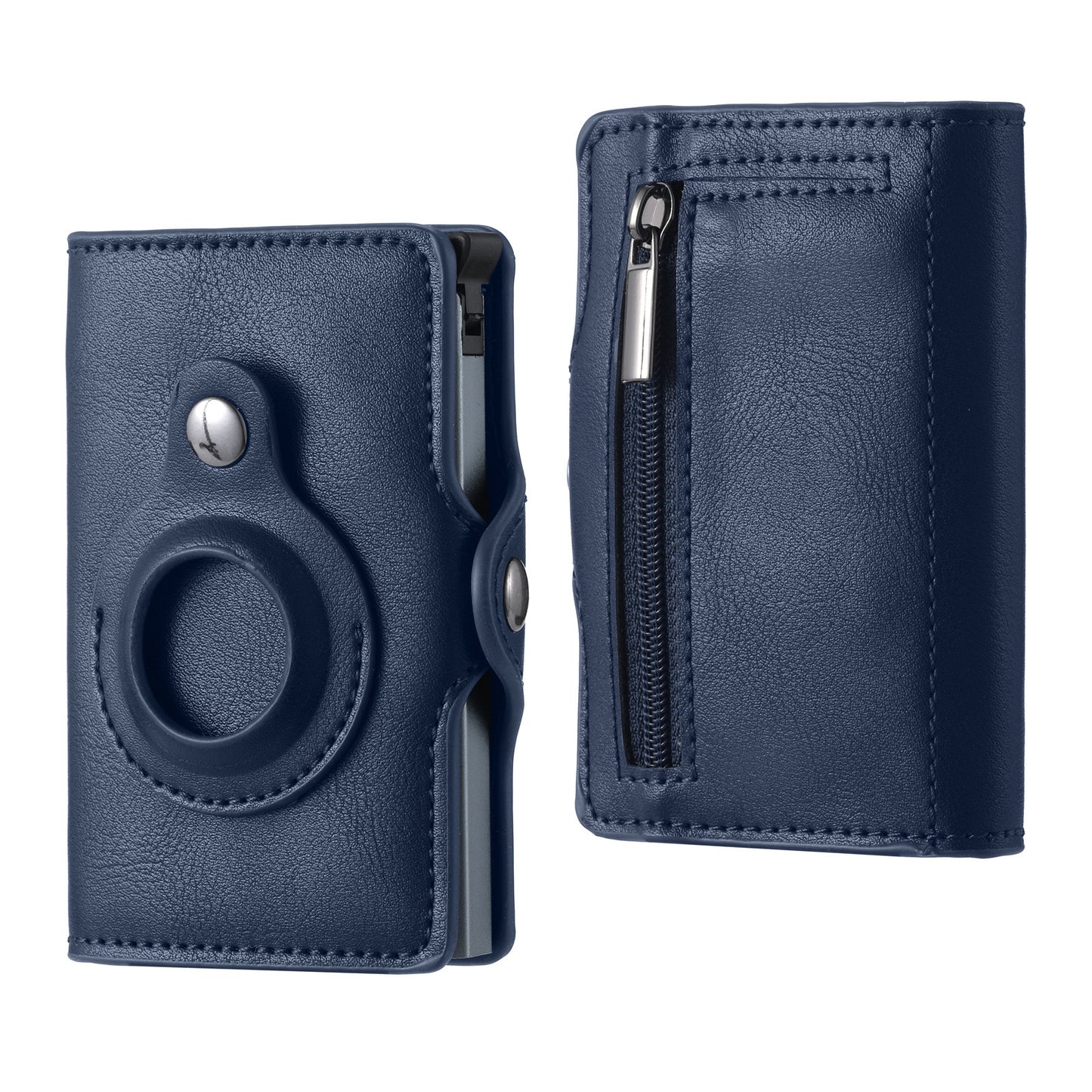 mens wallet tracker card clamp metal card holder