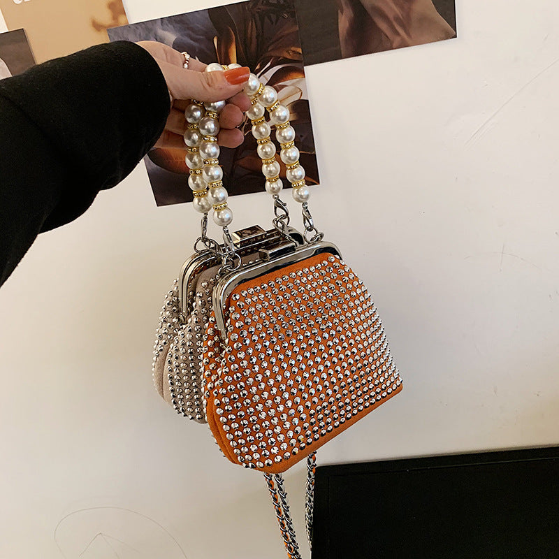 cosmetic alloy fashion chain net red womens trendy bag