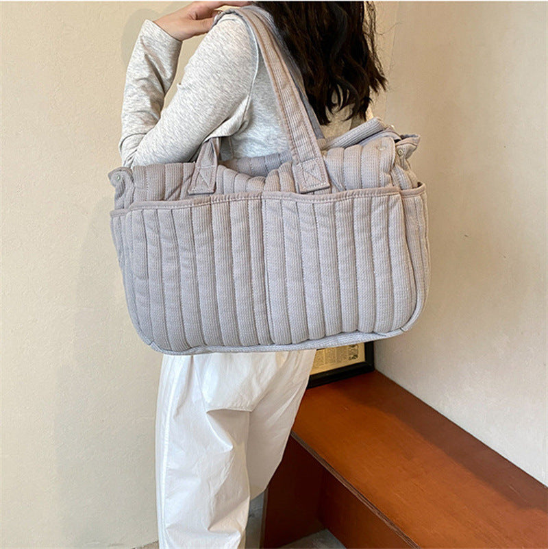 large capacity mother and baby go out storage childrens travel luggage portable shoulder bag