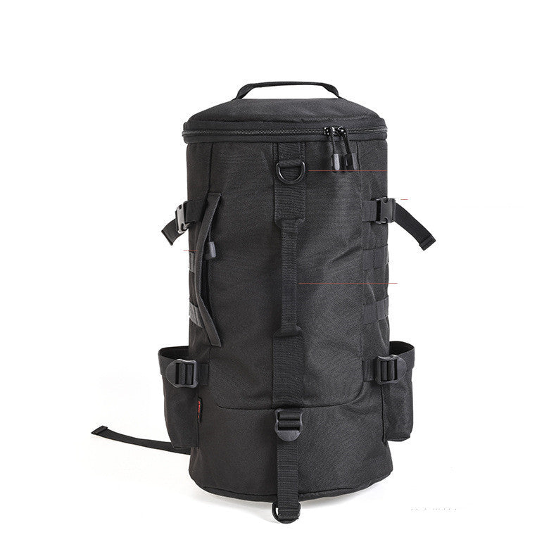 cylindrical fishing gear backpack cylindrical rod satchel