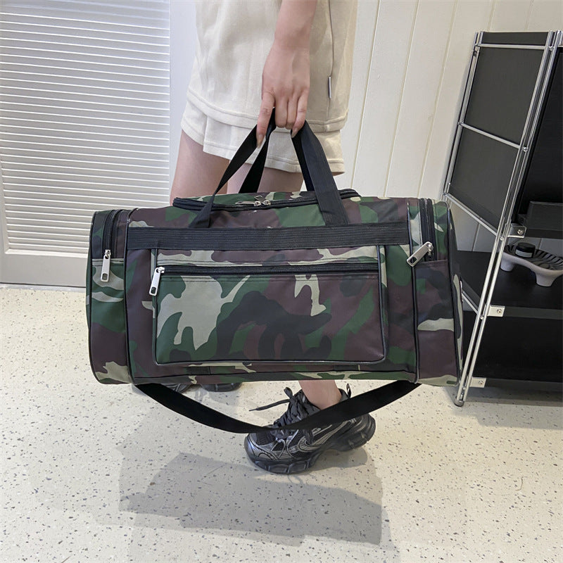 multifunctional large capacity camouflage luggage bag