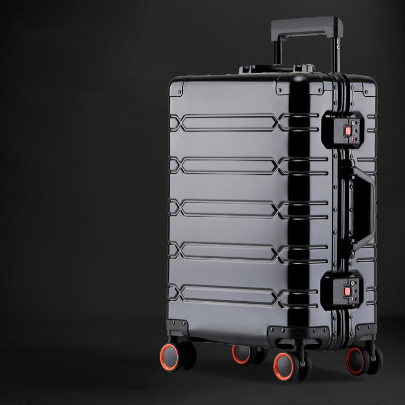 aluminum magnesium alloy trolley case universal wheel