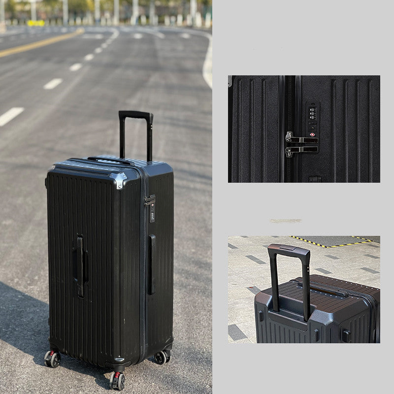 large capacity trolley case shock absorbing brake universal wheel password suitcase