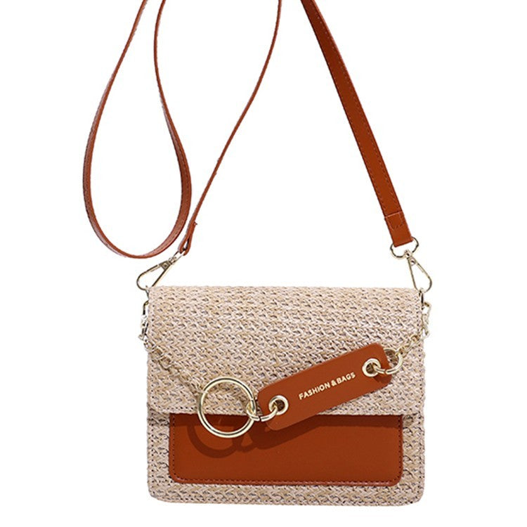 new fashion single shoulder crossbody womens braided small square bag