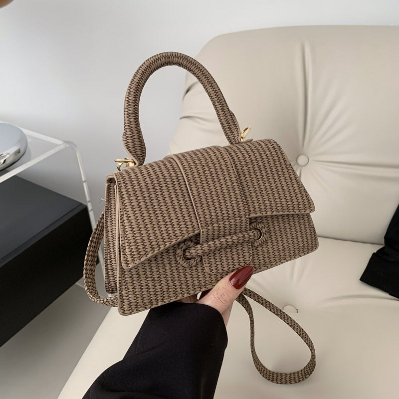 french fashion casual simple western style simple fashion shoulder messenger bag