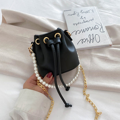 vintage pearl crossbody bag