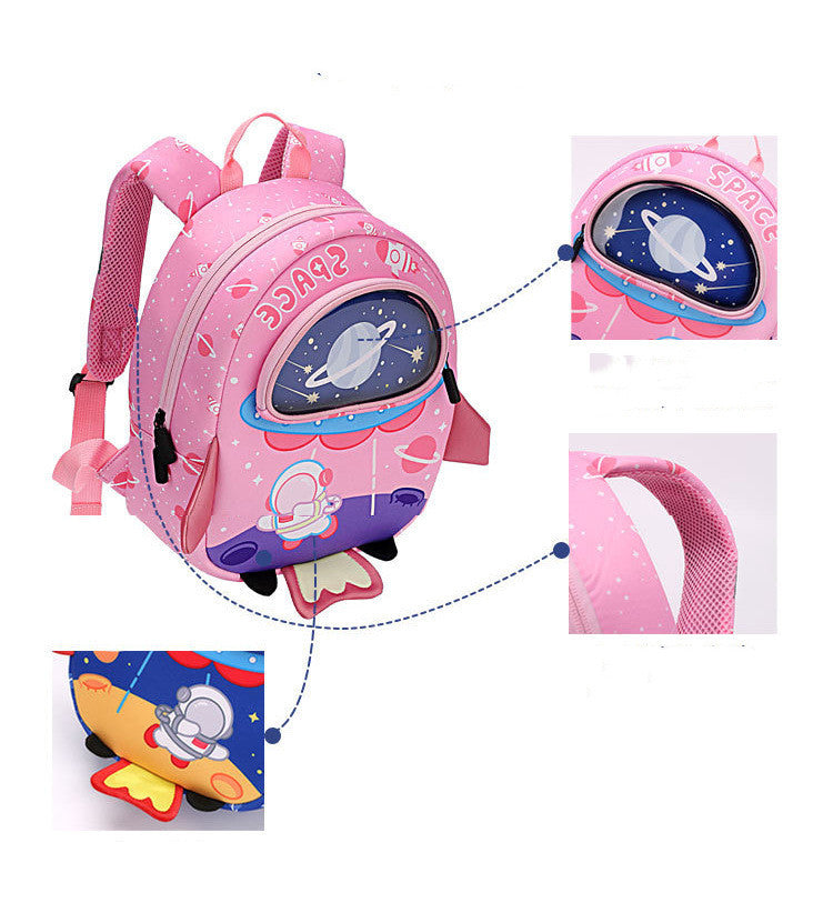 breathable trend astronaut kindergarten anti lost backpack