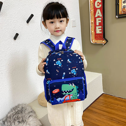 childrens bag cute dinosaur kindergarten cartoon print male and female baby backpack