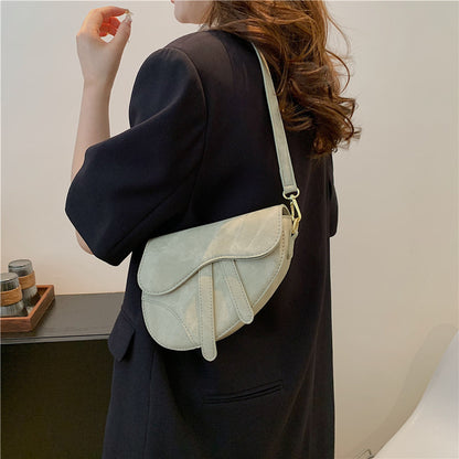 double shoulder strap underarm bag high sense