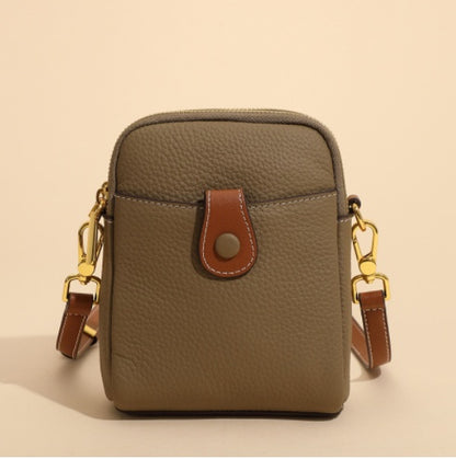 lychee pattern mobile phone bag small high quality leather crossbody bags for women wallet