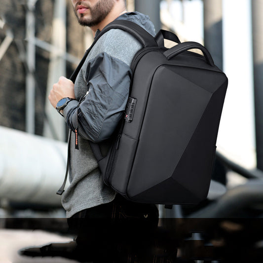 mens abs hard shell business backpack