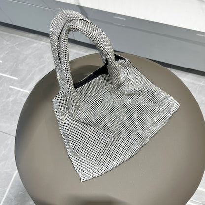 handbag shiny rhinestone dinner bag party lady