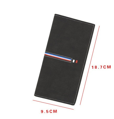 mens wallets long vertical large capacity