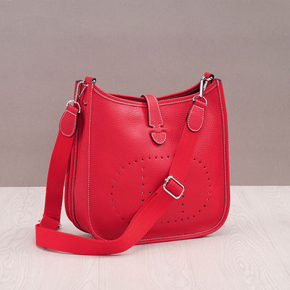 women litchi stria leather crossbody shoulder togo classic purse handbag bags h