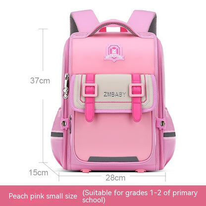 one piece open spine protection childrens schoolbag lightweight