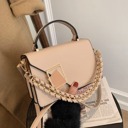 Chain Shoulder Crossbody Bag Handheld Small Square Bag