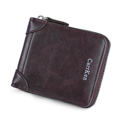 retro mens horizontal multifunctional card holder