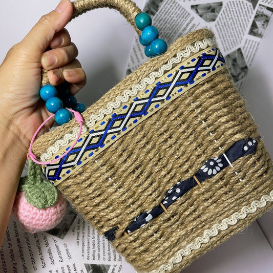 hemp rope handbag material bag