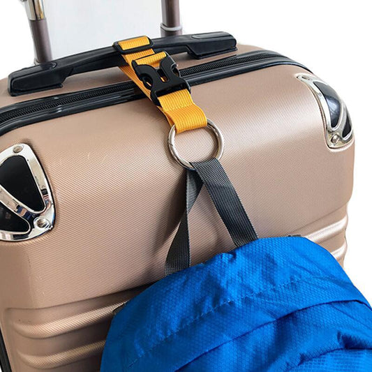 external luggage strap with multifunctional elastic buckle