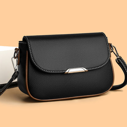 Womens High- Elegant Large Flap Mailbag ShoulderCrossbody Bag