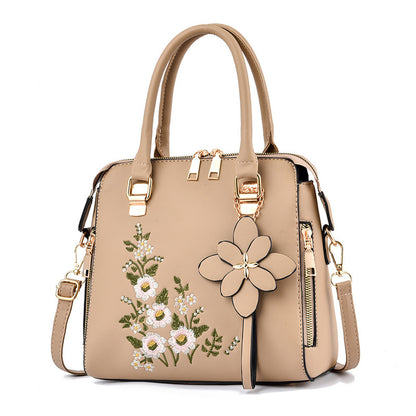 fashion flowers embroidered handbag women shoulder messenger bags