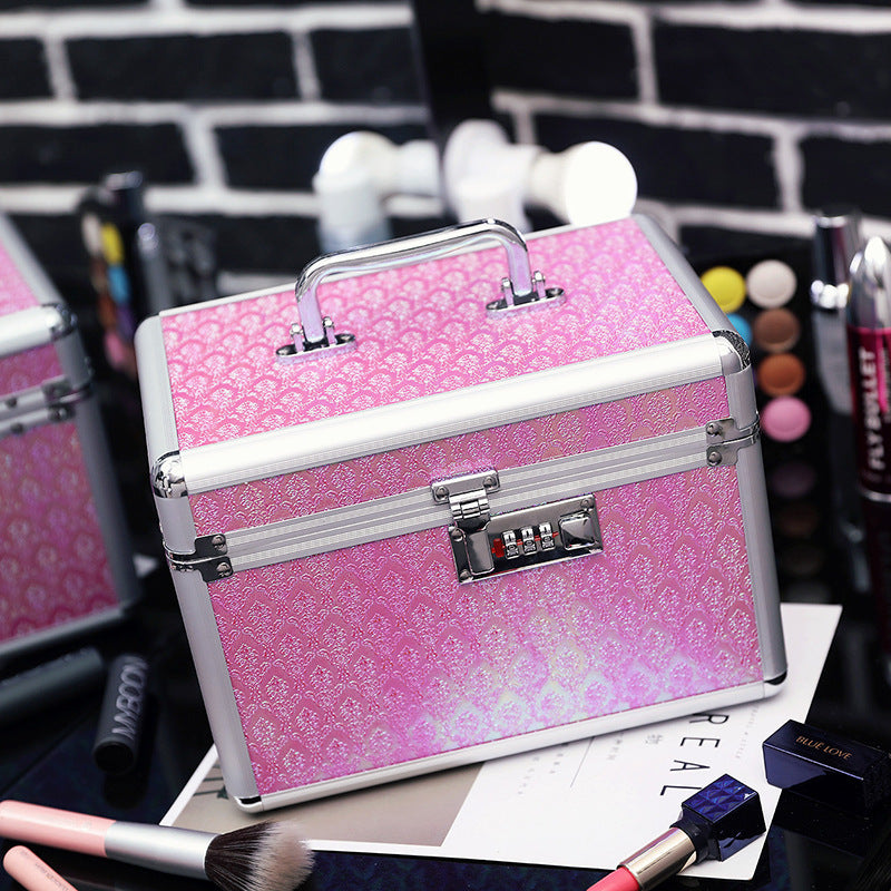 alloy cosmetic case female bag